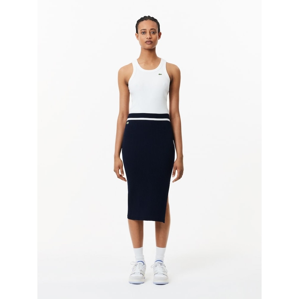 ラコステレディース 3D ニットロングスカート JF8109-54G HW Q2NJF8109-54GHHW