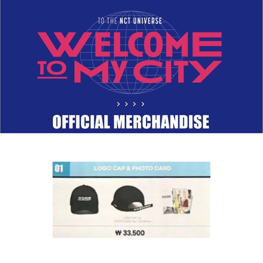 SMエンターテインメントNCT127 logo cap+photocard : welcome to my city [2nd] official MD