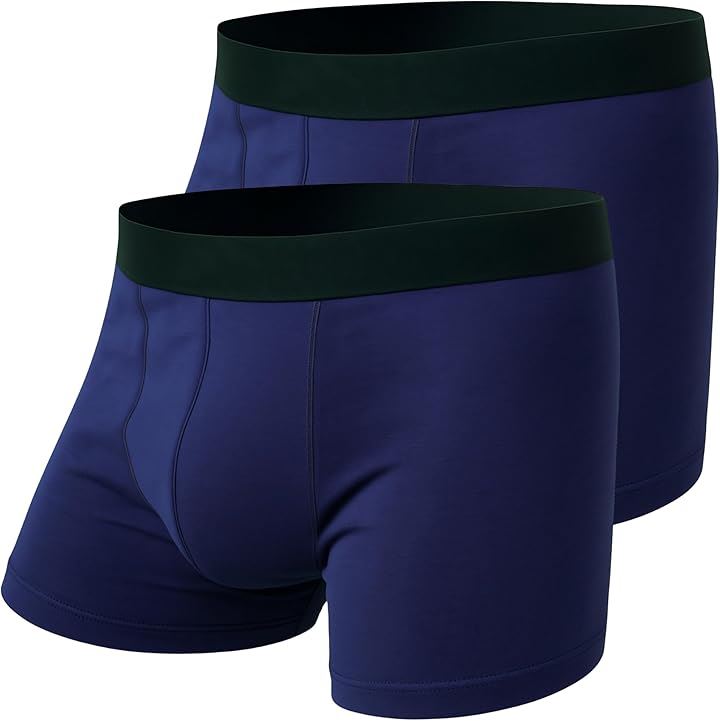 皮膚科医監修 日本製 吸水パンツ 30ml対応 ボクサーパンツ 尿漏れ 尿漏れ防止 失禁パンツ男性用 防水 消臭 抗菌 ローライズ セレーニ(ネイビー, L 2枚セット)