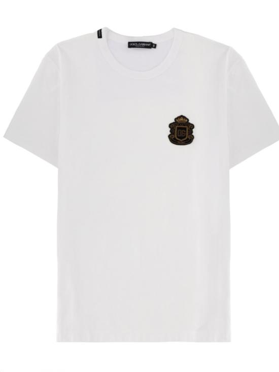 DOLCE & GABBANA Men T-Shirts G8PT1Z G7PZUW0800 White