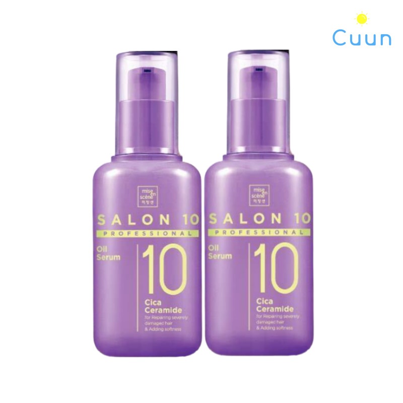 [べたつきのないヘアオイル]サロン10 プロフェッショナル シカ  セラミド オイル セラム 60ml + 60ml 5,520円
