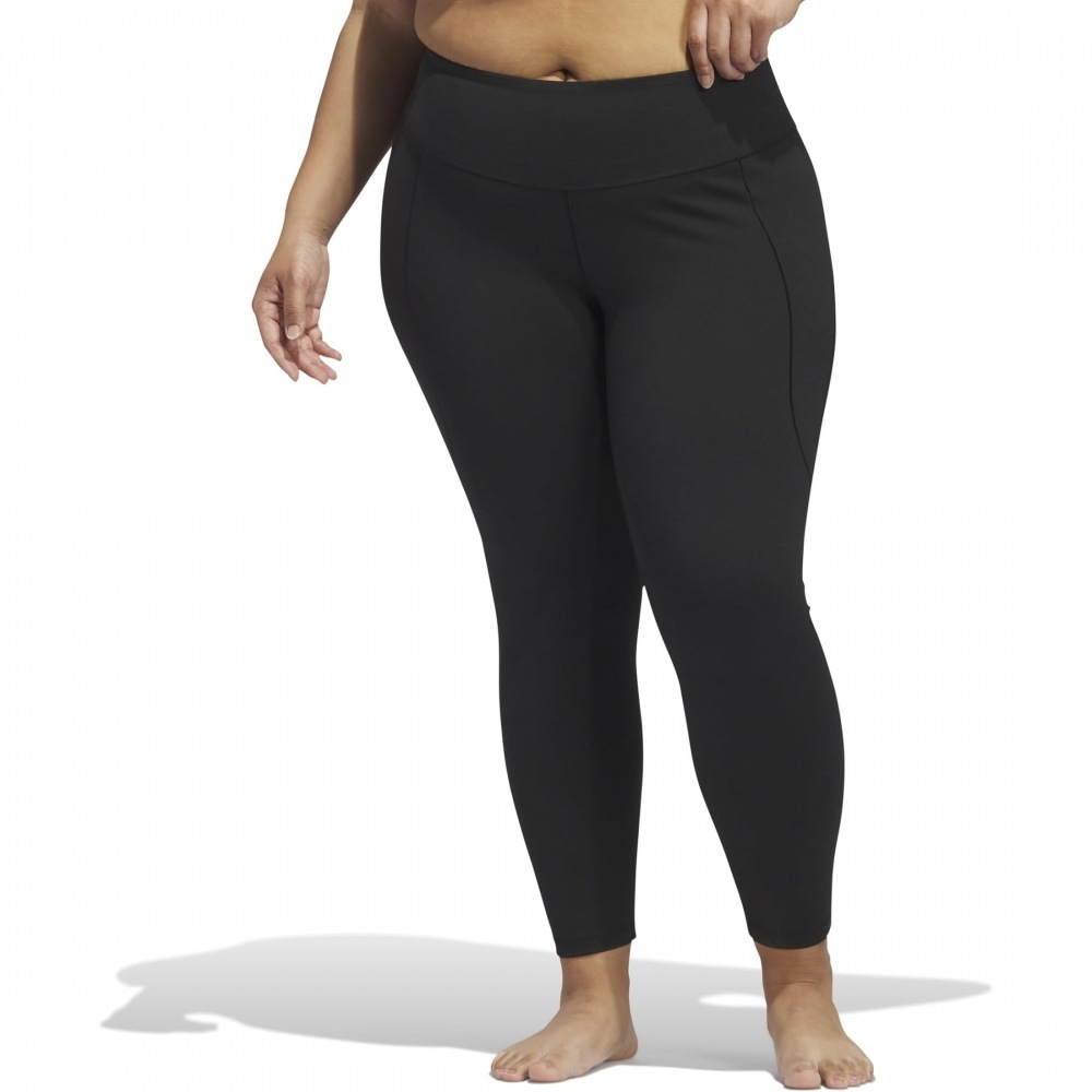 アディダスプラスサイズスタジオ 7/8 タイツブラック