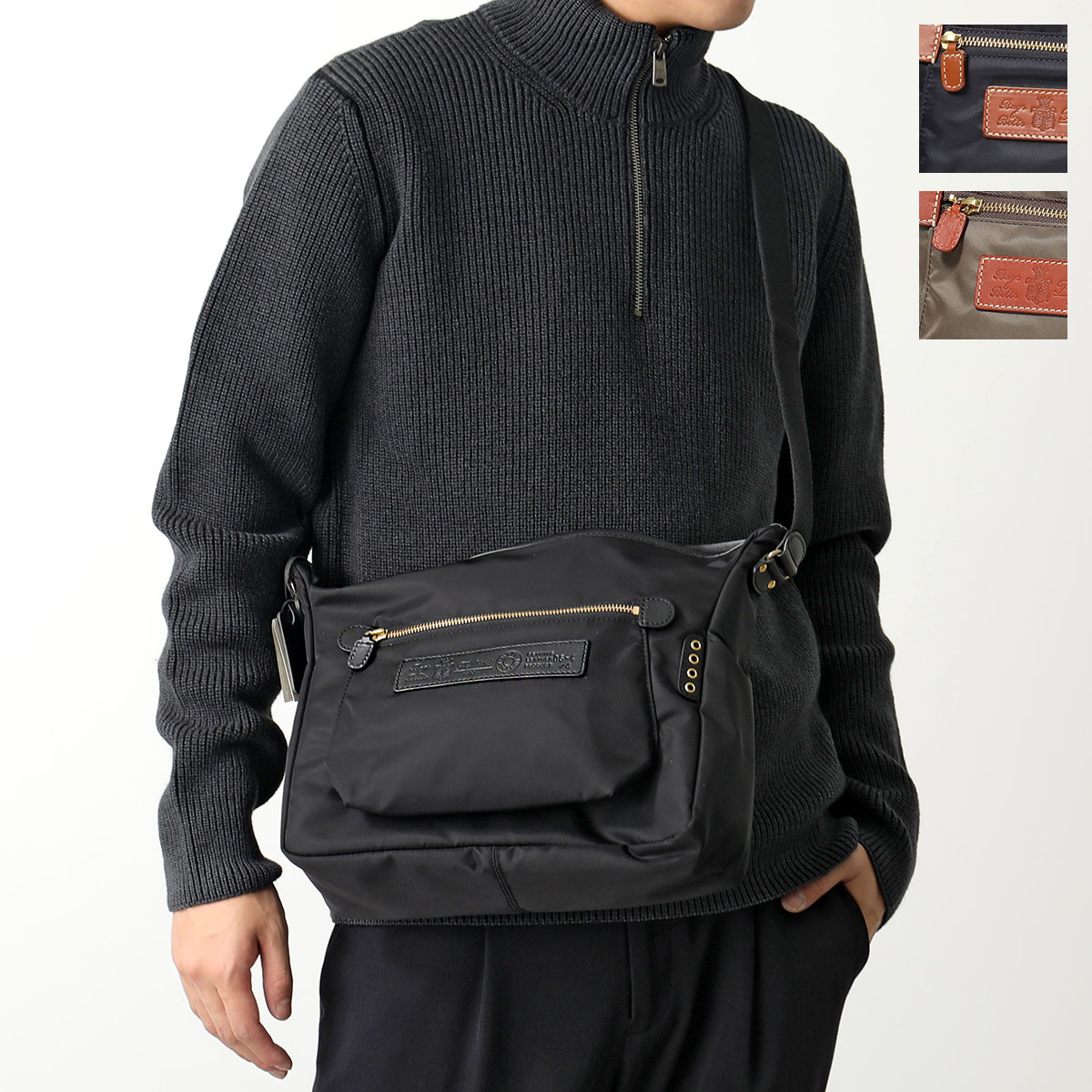 Felisi フェリージ ショルダーバッグ 05/4/4/DS メンズ ナイロン×レザー クロスボディ 鞄 カラー3色