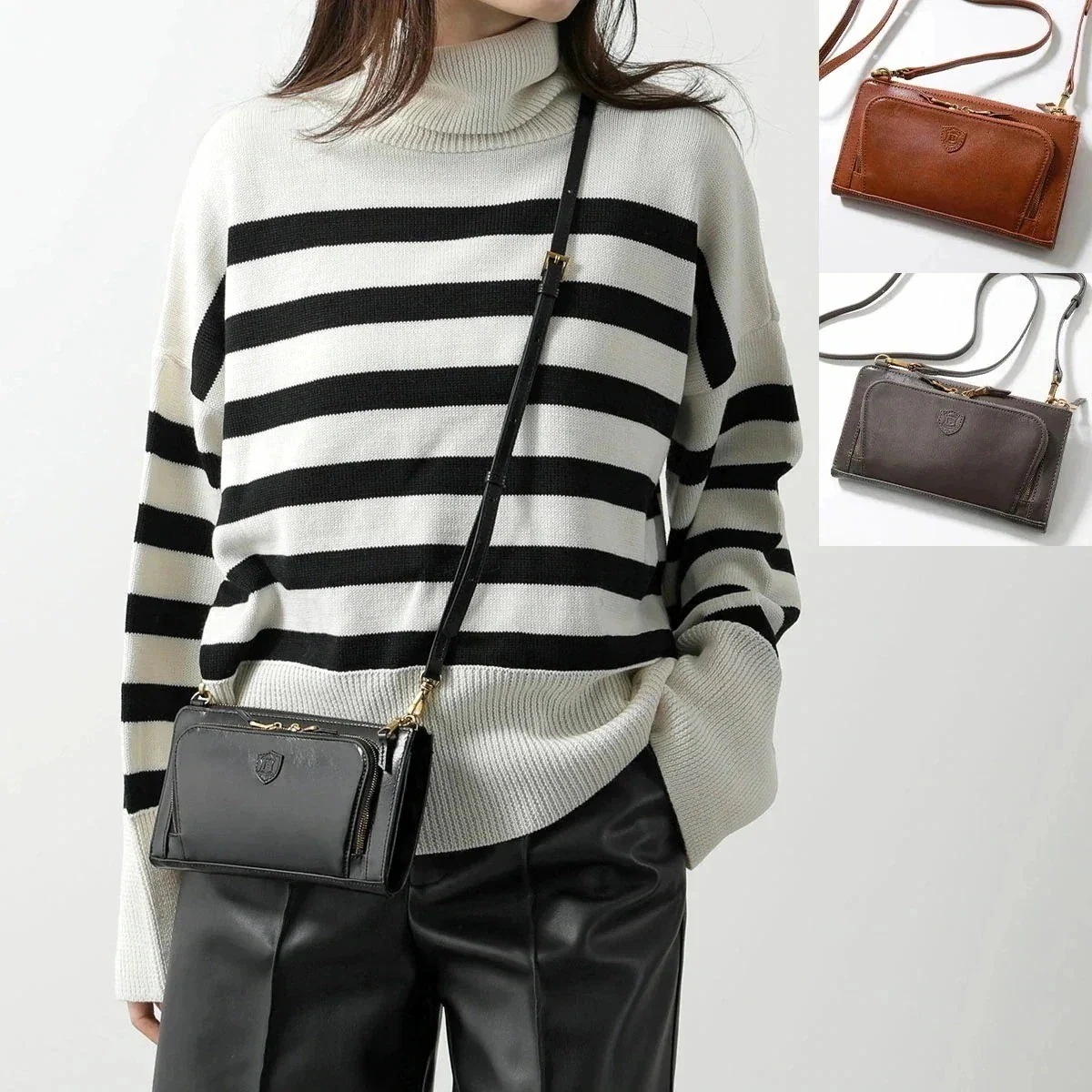 BELLIES YORK ベリーズヨーク ショルダーバッグ BYHLB10179 レディース イタリアンレザー ショルダーウォレット ポシェット ロゴ カラー3