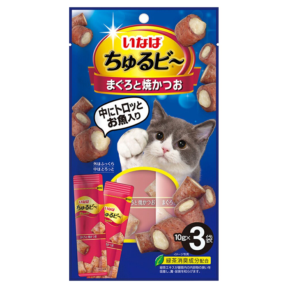 いなば　ちゅるビー　まぐろと焼かつお　１０ｇX３袋X４８　ＣＲＣ35―25―83―00―00