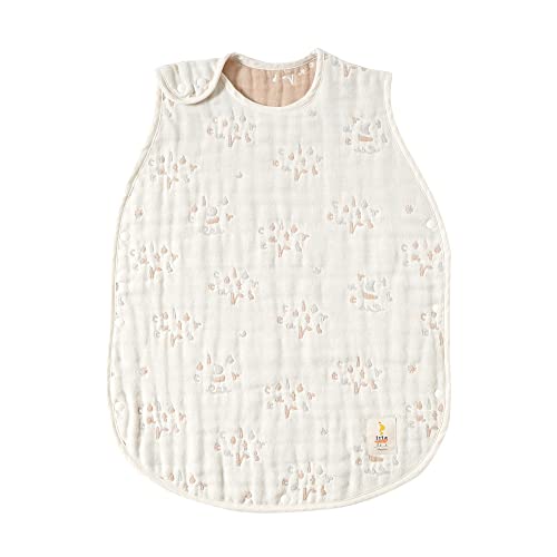 [10mois(ディモワ)-Hoppetta]ふくふくガーゼ(6重ガーゼ)キッズスリーパー FOOD TEXTILE 22211007