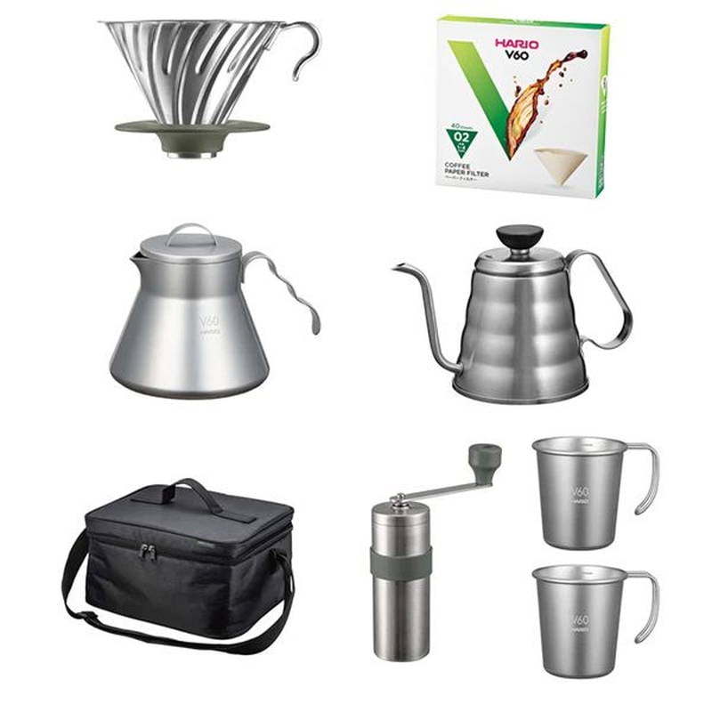 コーヒーメーカーセット ハンドドリップ ハリオ Ｖ60 アウトドアコーヒーフルセット