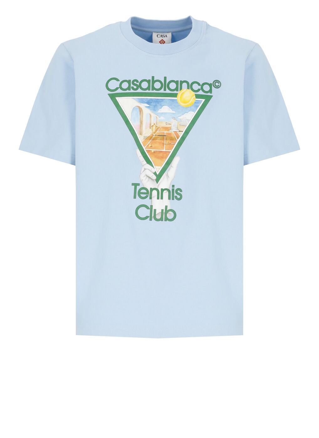 UMPS25JTS00109METAPHYSICAL TENNIS ICON ブルー 春夏2025 Tシャツ メンズ ia