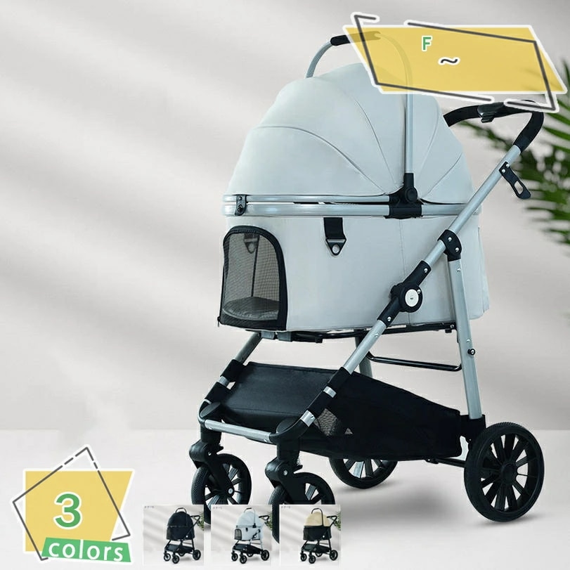 クーポン ペットカート 分離型式 4輪 耐荷重25kgまで対応 多頭 ペットバギー 折りたたみ 小型犬 中型犬 軽量 組立簡単 工具不要 介護 バギー ドッグカート ペットキャリー 猫