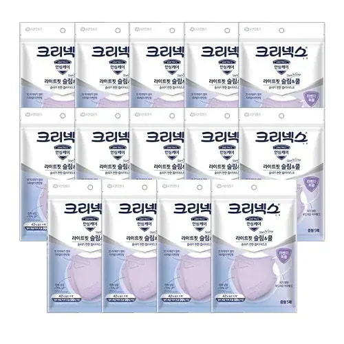 ライトフィット Slim & Cool マスク 中型 70枚(パープル)