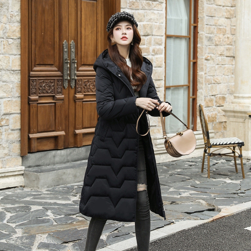 入荷 超ロングコート レディース ダウン 細身 着痩せ 防寒 冬アウター ロングコート フード付き 暖かい 中綿コート