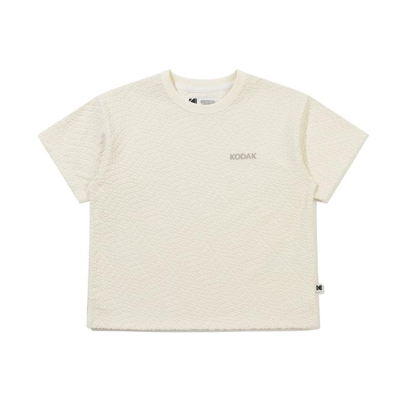 [公式]レタリング テリー カラー Tシャツ キッズ IVORY