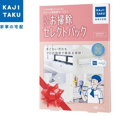 家事代行 カジタク 家事玄人 カジクラウド らくらくお掃除セレクトパック cleaning-08【送料無料】