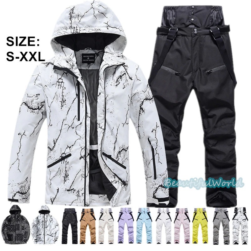 スノーボードウェア上下スキーウェア上下セットメンズレディーススノボウェアジャケットパンツ男女兼用スノーウェア撥水防風保温雪遊び