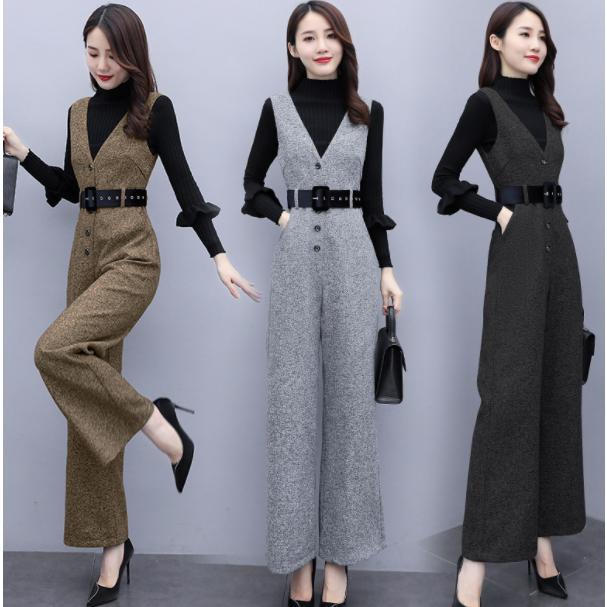 セットアップ レディース 2点セット ワイドパンツ きれいめ トップス ベスト ジレ ガウチョパンツ フォーマル 上品 通勤 OL 秋冬新作 8,378円