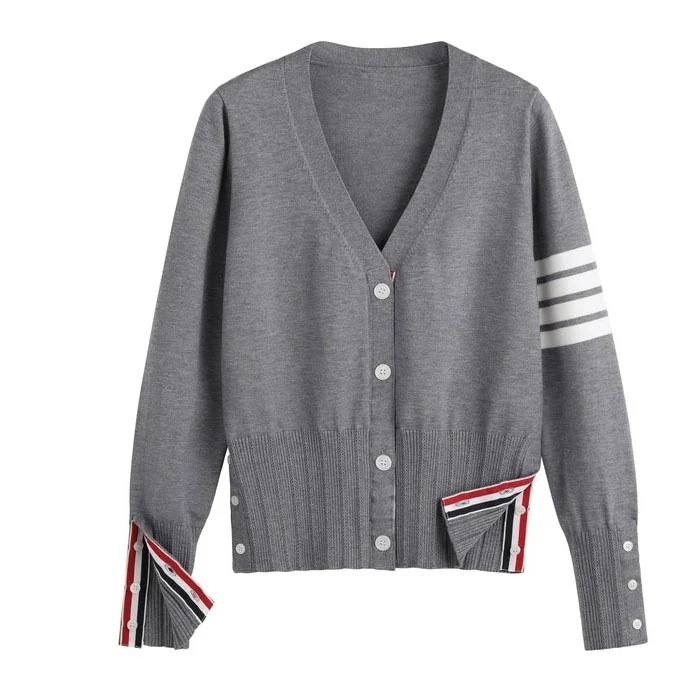 25 トップス Vネック ニットカーディガン あったか スウェット長袖 韓国ファッション トレーナー レディース 体型カバー