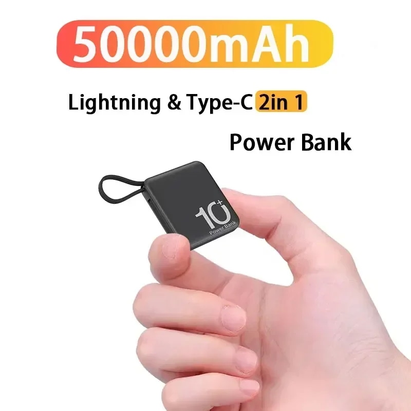 Einget Kabel-コンパクトなミニバッテリー,10000mAh,ポータブル,コンパクト,高速 - 509