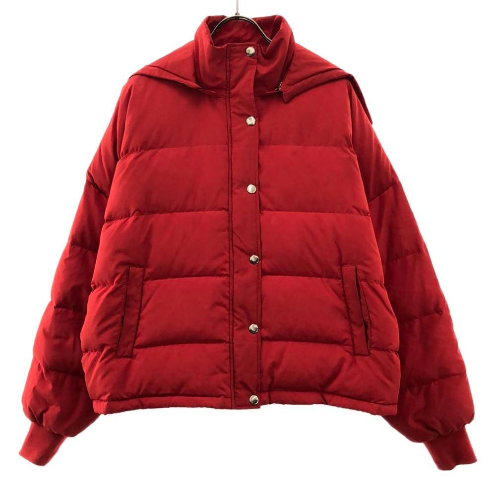 フーディー ダウンジャケット M レッド レディース 5,320円