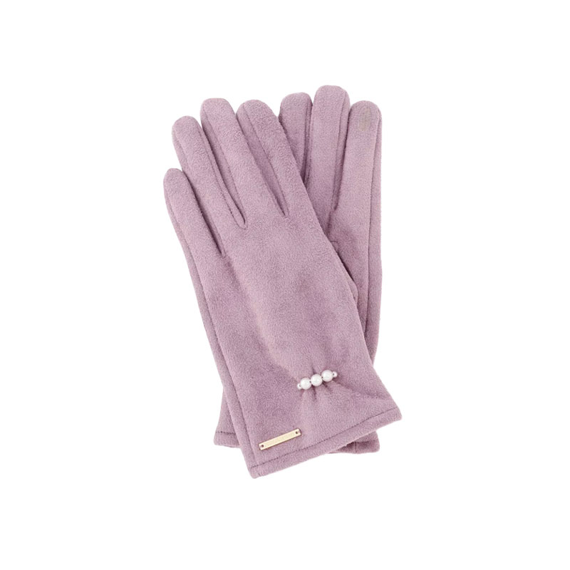 手袋 防寒具 フェイクスエードパールグローブ 1254292001 JILL by