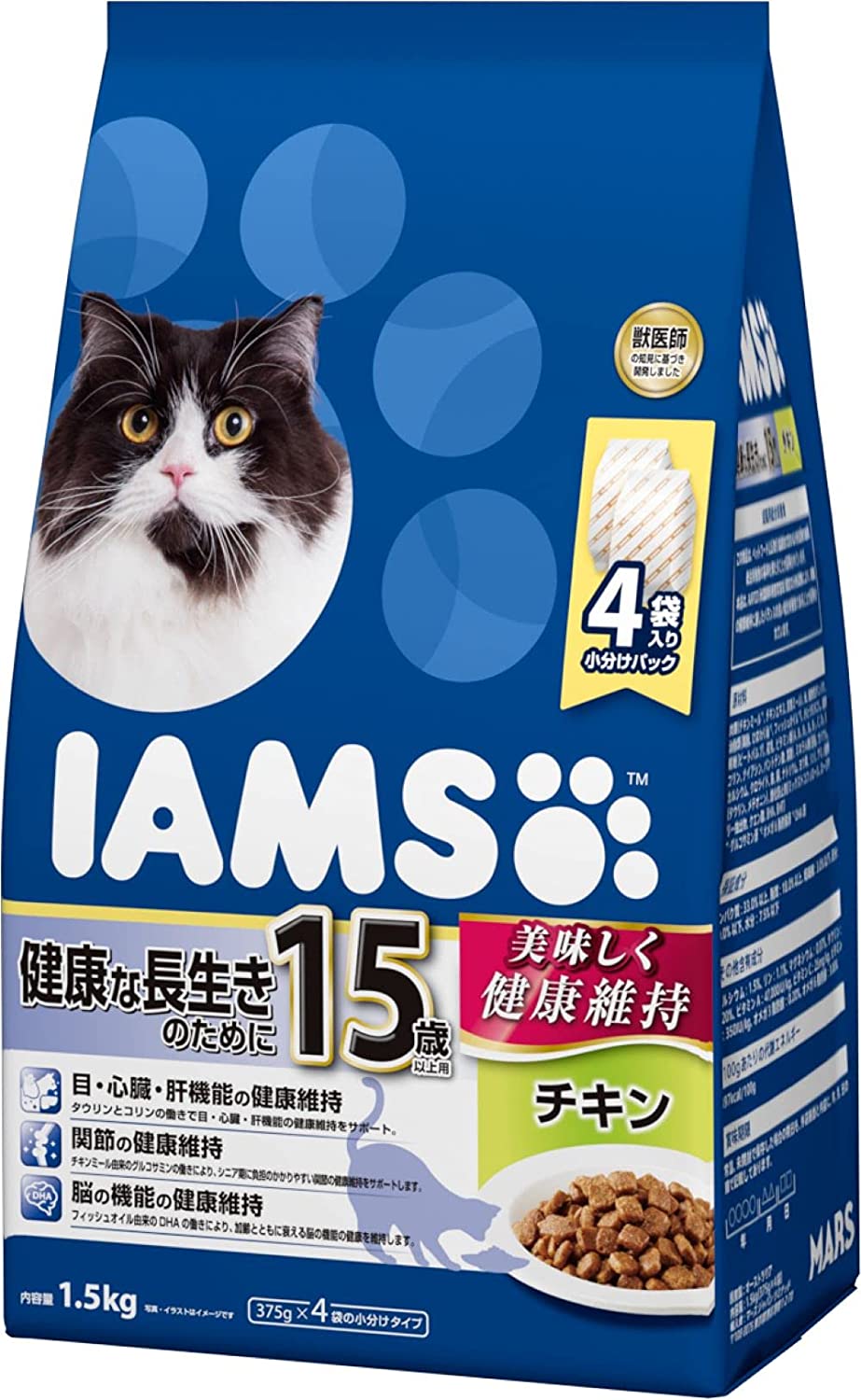 定番人気！ キャットフード (IAMS) アイムス アイムス シニア チキン 健康な長生きのために 15歳以上用 キャットフード -  flaviogimenis.com.br