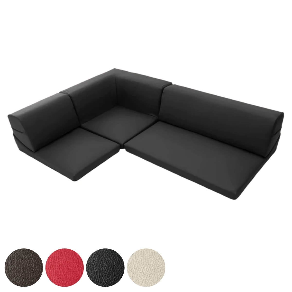 ソファ ローソファ コーナーソファー3点セット PVC生地 ロータイプ ソファー コーナータイプ コーナー 組み合わせ 1人掛け 2人掛け コーナー用 ストレート ジョイント式 ベビー ペット
