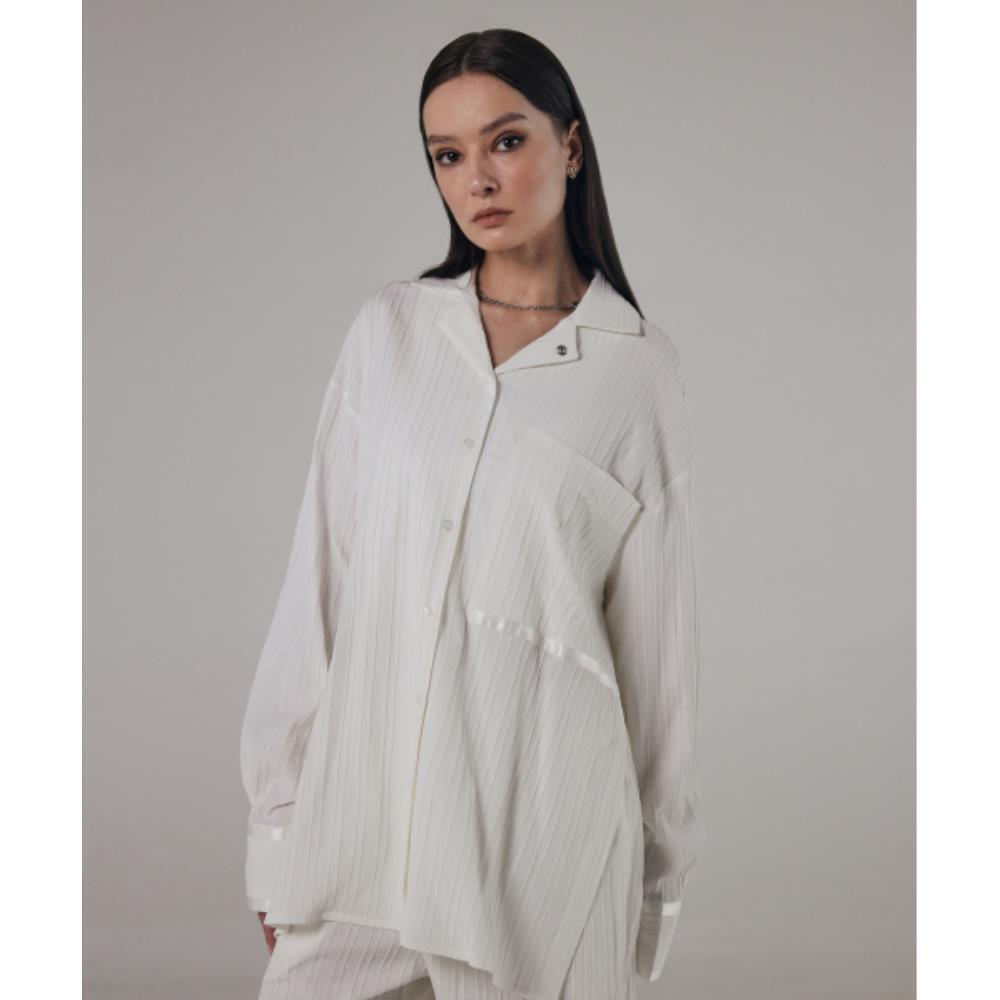 TREEMINGBIRD Easy Wear Setup Shirts White TMB241SR404_