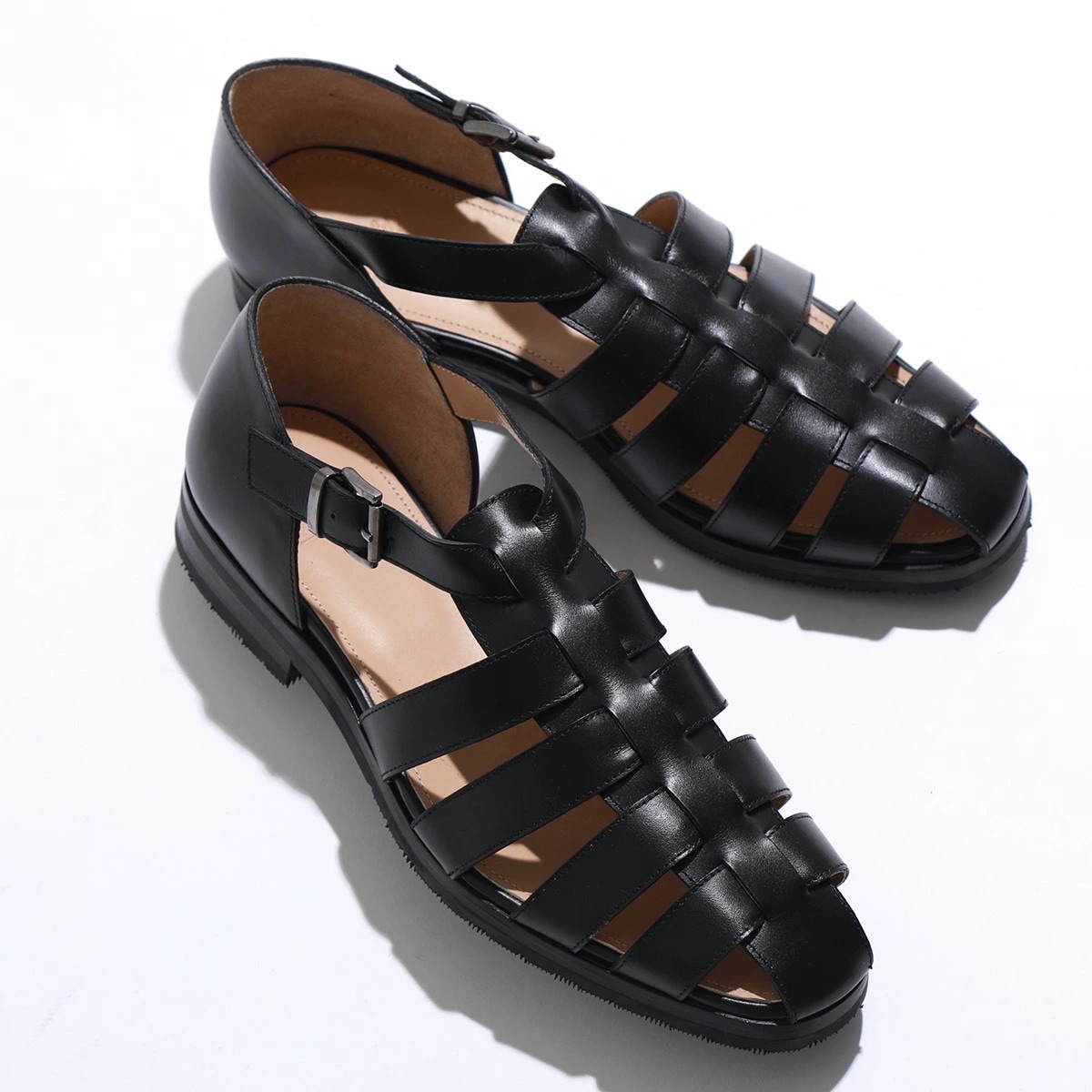 Paraboot パラブーツ グルカサンダル 190212 FERRET フェレット メンズ レザーサンダル セメント製法 靴 ARAGON SOLE NOIRE-LIS-NOIR