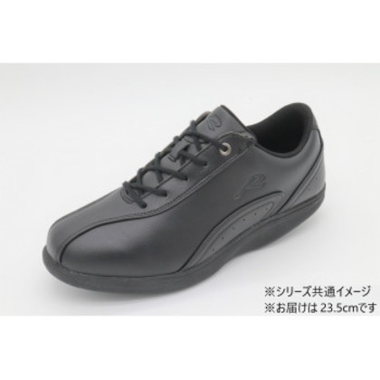 ウォーキングシューズ ロシオ RD スムースブラック 23.5cm