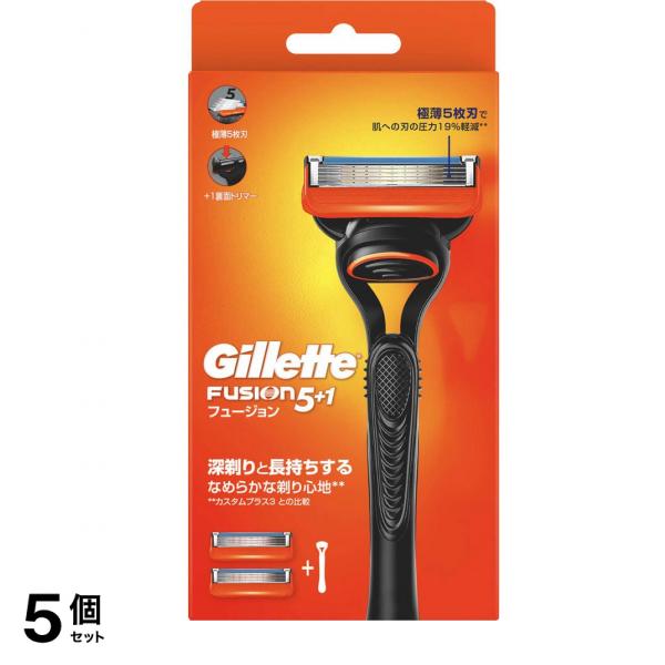 フュージョン マニュアル ホルダー 1本入 (+替刃2コ付) 5個セット
