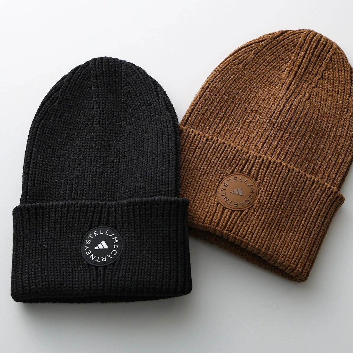 adidas by STELLA McCARTNEY アディダス ステラマッカートニー コラボ ニット帽 BEANIE レディース ビーニー リブ ニットキャップ 帽子 カラー2色