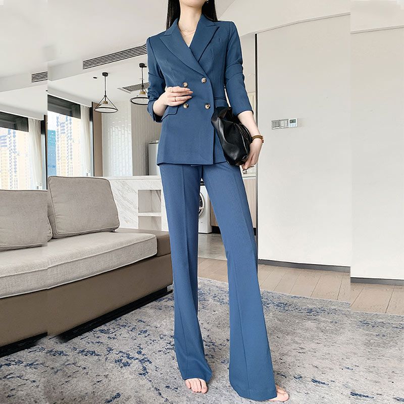 【急速出荷】春秋 ムートンファッション 韓国ファッション スーツズボン スーツパンツ 上下セット レディース おしゃれ 気質 女神 職業 セット