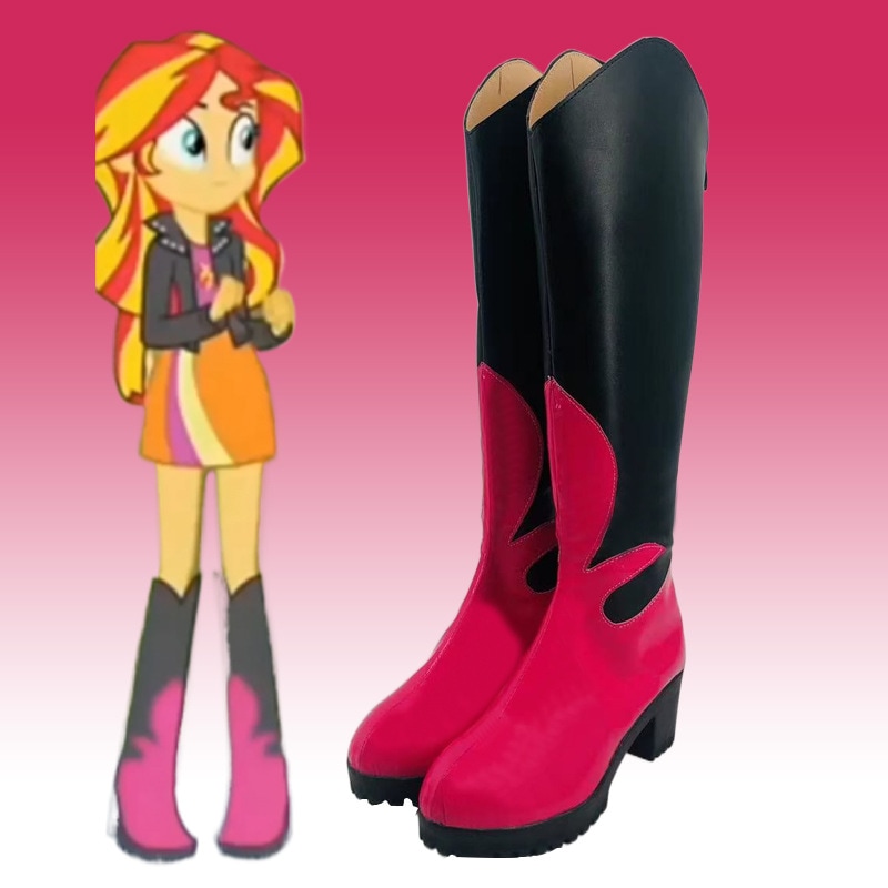 マイリトルポニーエクエストリアガールズレインボーロックコスシューズ2dコミコンパフォーマンスシューズ