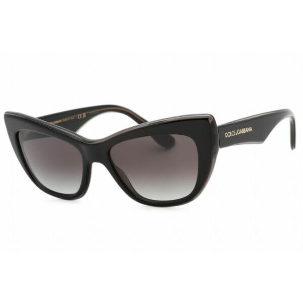 サングラス DOLCE & GABBANADOLCE & GABBANA DG4417 32468G Sunglasses Black Frame Grey Gradient Lenses 54mm