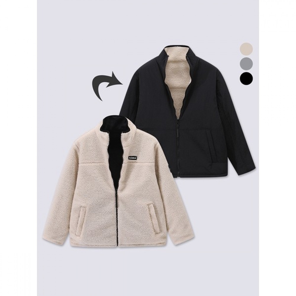 (ジュアンス) リバーシブルハイネックフリースフリースフリースジャケット PWJP4736