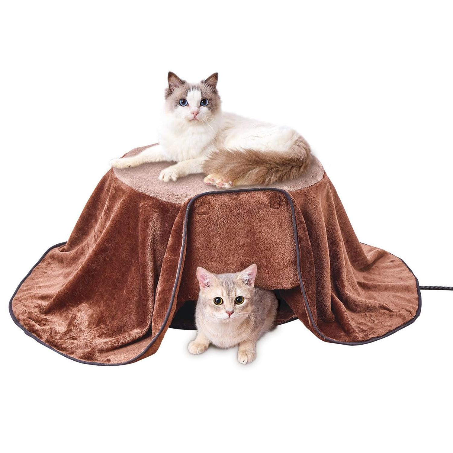 ペティオ 猫用 カラダ全体をあたためる猫のための丸型電気こたつ Petio