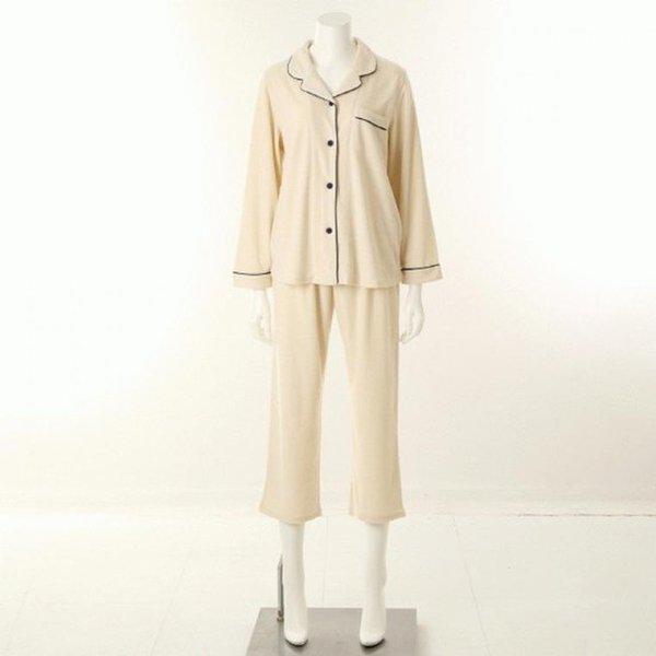 （正常）カップルパジャマ テリー ソリッド モダン 女性 パジャマ_A VPA4566W_A