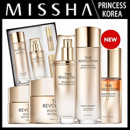 【MISSHA/ミシャ】NEW タイムレボリューションリジェネレーティングローヤルスキンケアライン/ペプチド/スキンケア/ソフナー/エッセンス乳液/セラム/クリーム/スキンケアセット/韓国コスメ