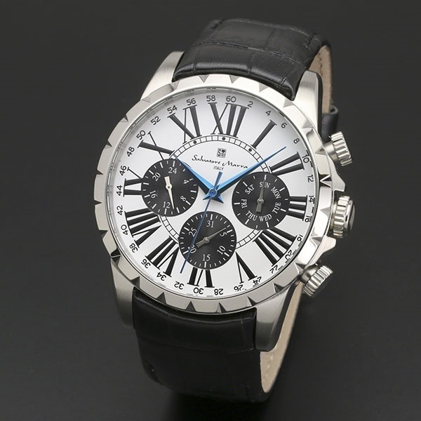 【新品、本物、当店在庫だから安心】 取寄品 SM15103-SSWH サルバトーレマーラ Marra Salvatore メンズ腕時計