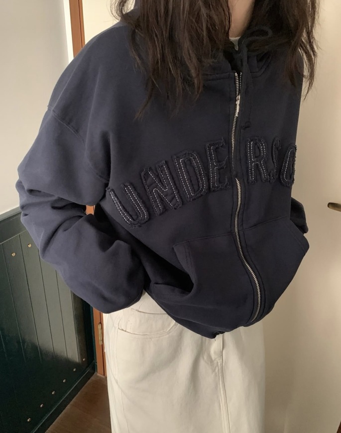 Varneyフード付きジップアップ 언더슨 바니 후드 집업 (2colors)