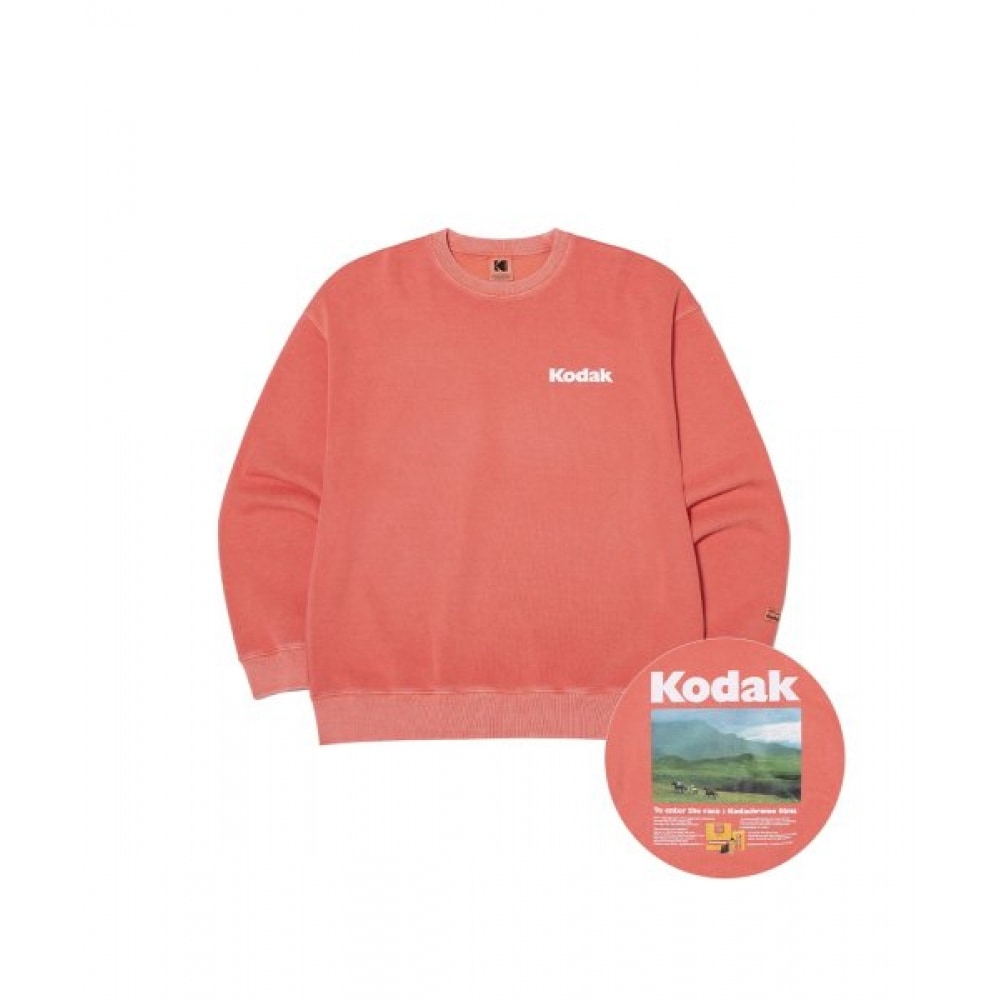 コダックシーナリーピグメントスウェットシャツピンク