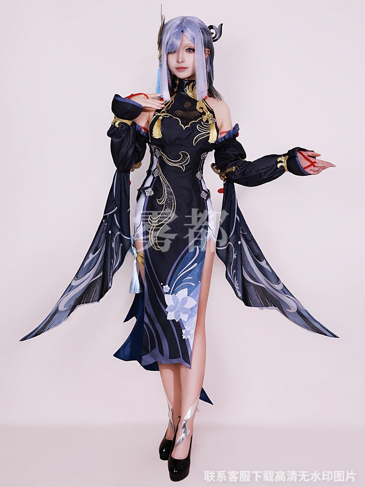 申鶴 しんかく 原神 Shenhe コスプレ Genshin セットアップ 冷花幽露申鹤