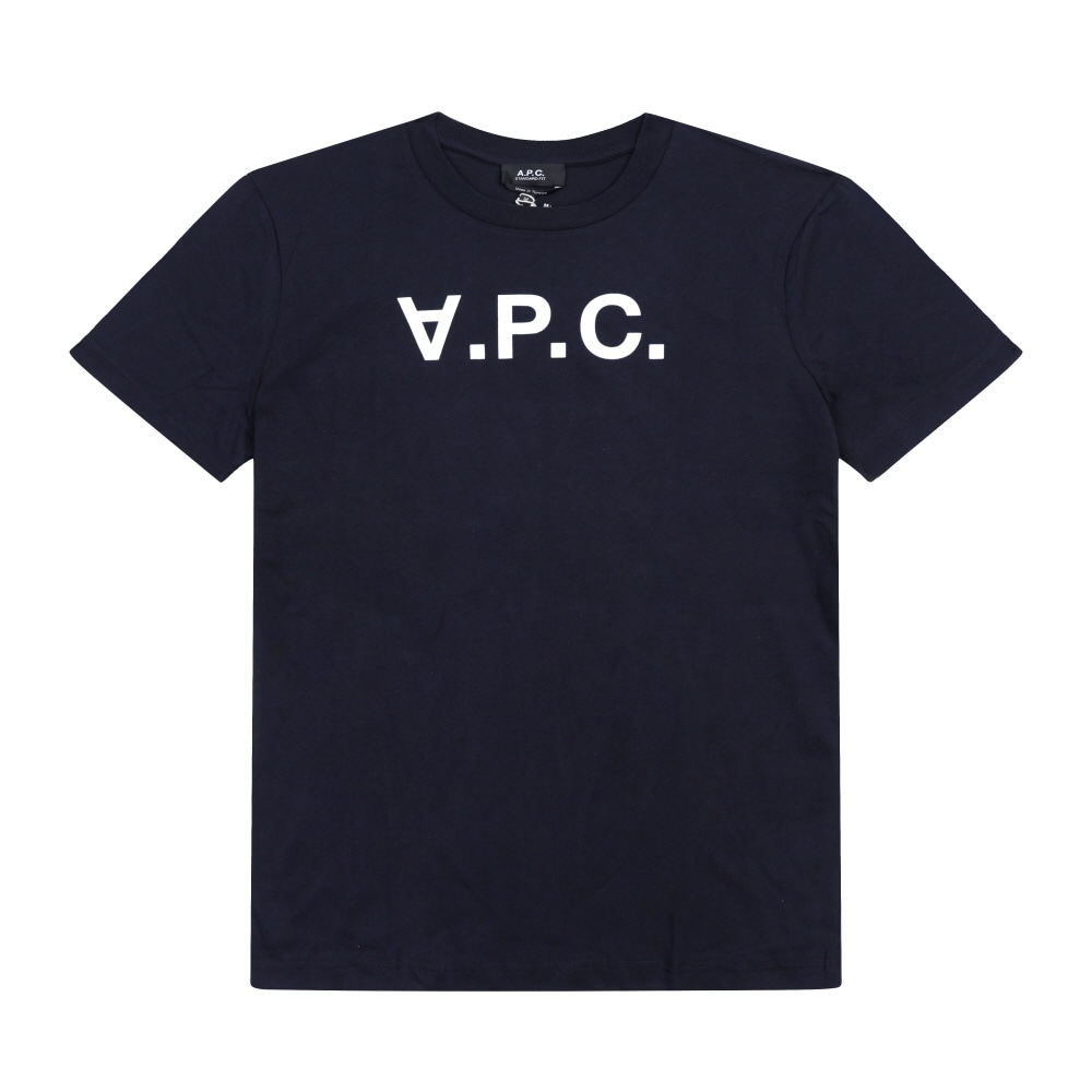 Apese COHBM M26384 TIQ ダークネイビー/エクリュ VPC ベルベットロゴスタンダードグランドコモンショートスリーブ T シャツ