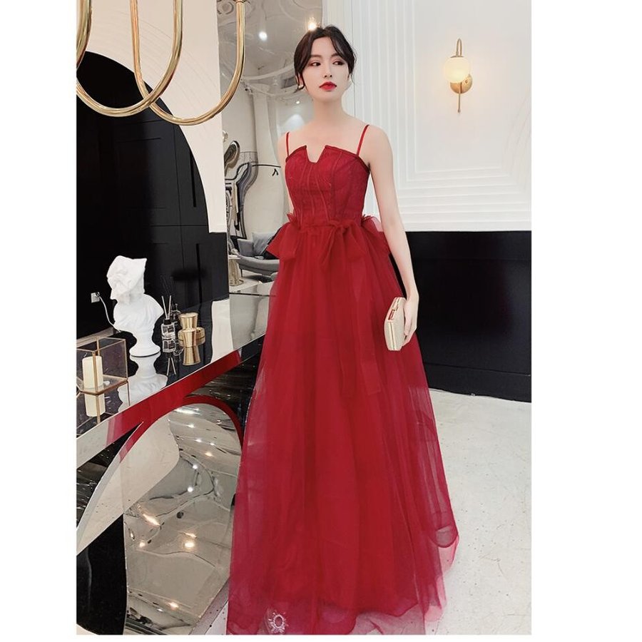 セクシー ウエディングドレス ロングドレス 結婚式 披露宴 二次会 謝恩会 演奏会 発表会 同窓会