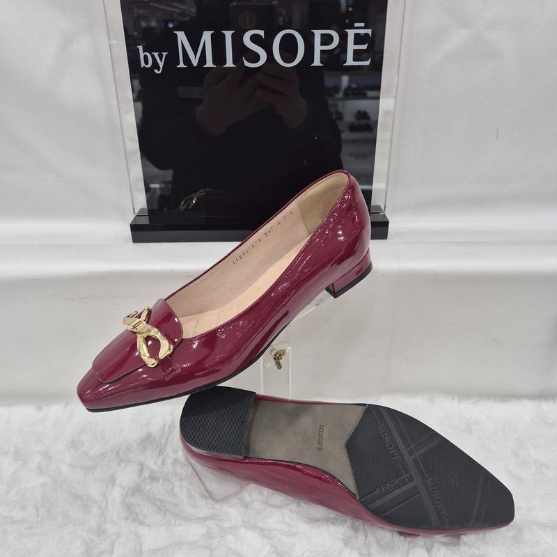 By 女性ロゴ装飾パンプス 112HT435SF006 WINE 4 JJ