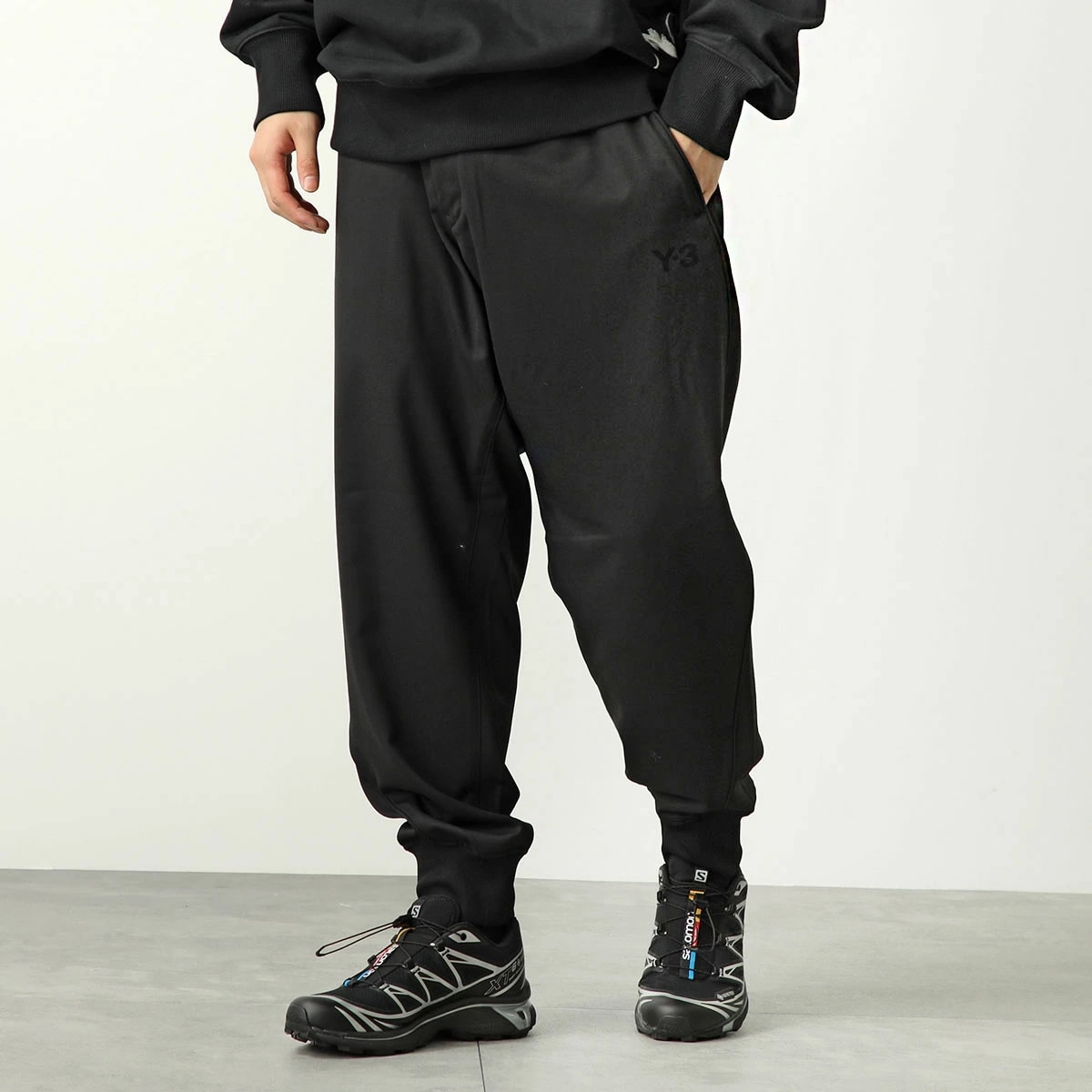 Y-3 ワイスリー ジョガーパンツ REF WO CUF PNT IN8752 メンズ ウールブレンド カフパンツ ロゴ BLACK