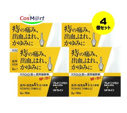 【4個セット】 【指定第2類医薬品】エバージエルVII注入軟膏 2g×10個 4987307240871-4