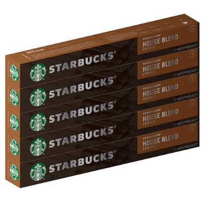 ハウスブレンド ネスプレッソ カプセルコーヒー5.7g10個入り5個