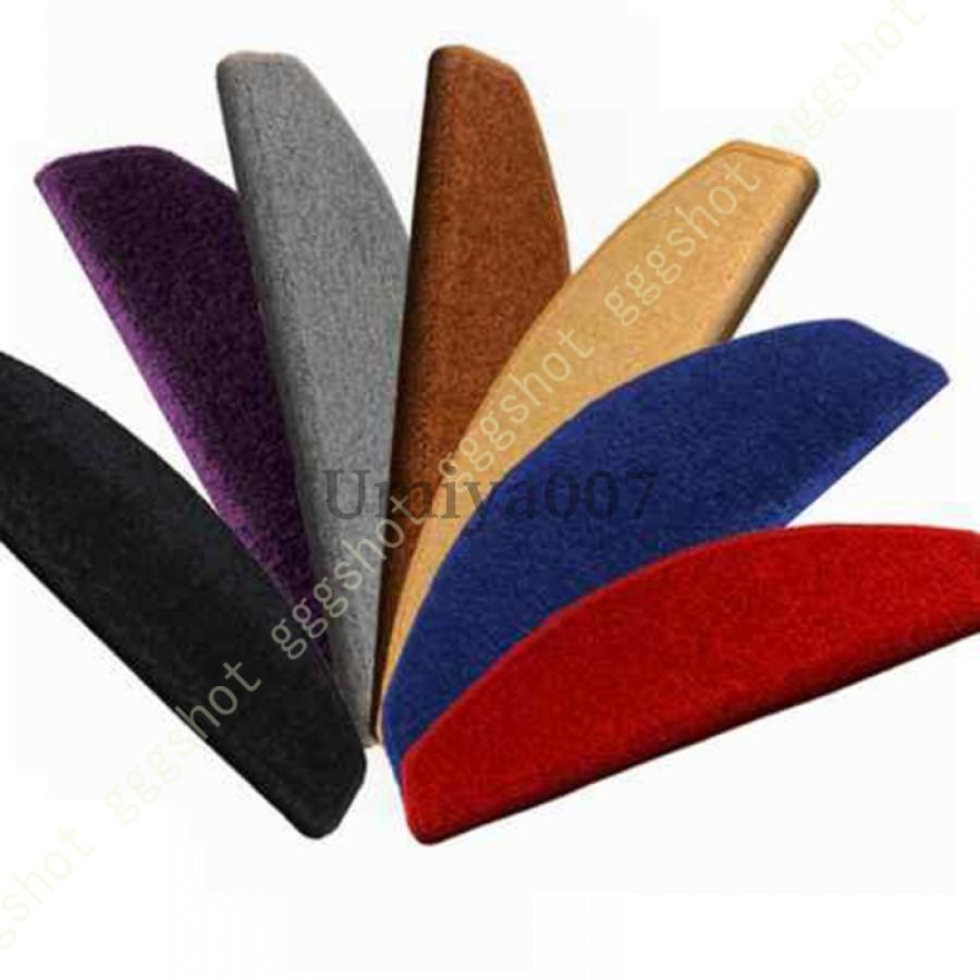 階段マット 折り曲げ 階段ョン 防音 キズ防止 四季通用 滑り止め 階段用 ステップマット 階段マット 階段カーペット 洗える 吸着式 階段用