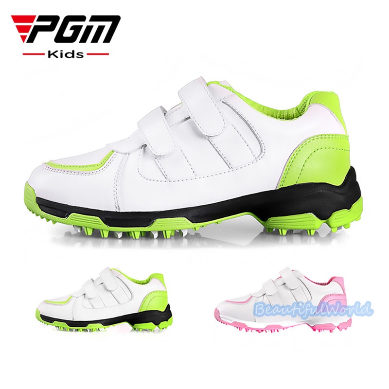 ゴルフシューズ 子供 キッズ 女の子 男の子 おしゃれスニーカー 軽量 耐久 防水 防滑 スポーツ靴 ウォーキングシューズ 遠足 アウトドア シューズG67