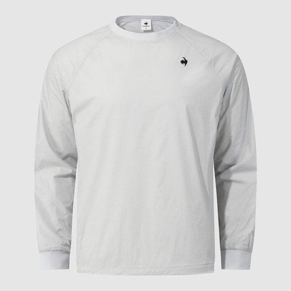 ユニ ルーズフィット ニット型裏地ウーブン탑 (QQ413EWTO1_WGR)